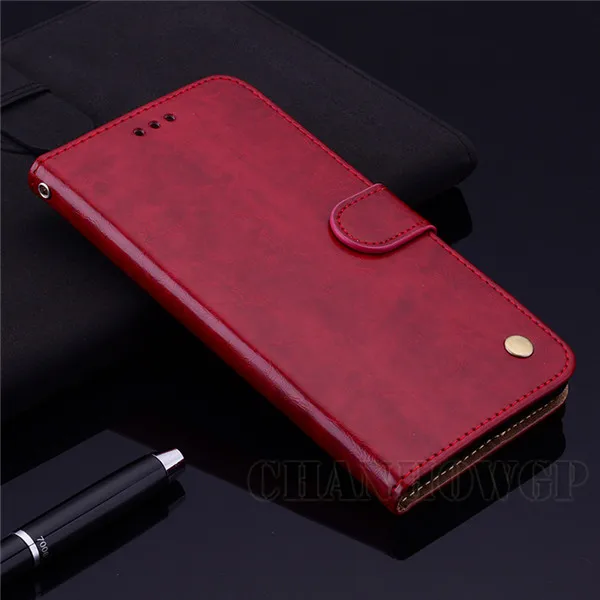 Красный Бизнес Флип кожаный чехол для huawei P30 P20 Pro P10 Lite Honor 8C 8X 7A 7C P Smart Y9 Y5 Y6 Prime Коврики 10 20 Lite - Цвет: Красный