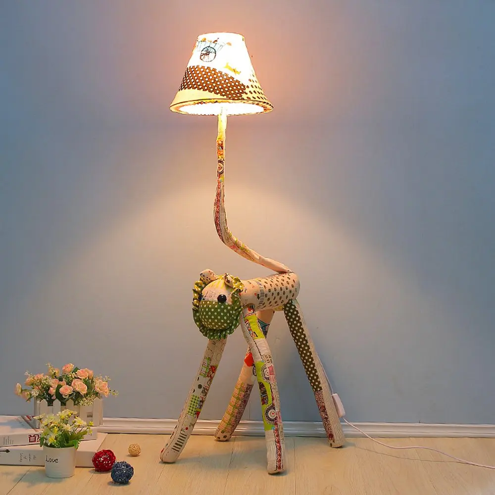 Мультяшные цветные напольные светильники для детской комнаты милые Креативные