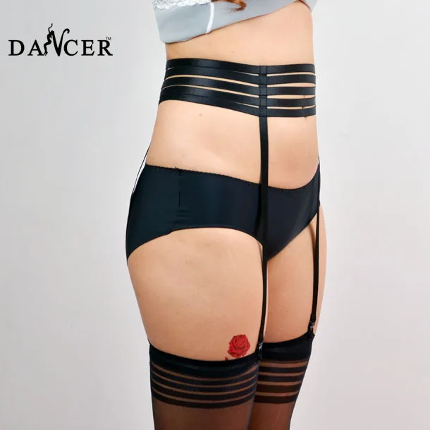 Новый Харадзюку Косплей Черный Готическая подвязка пояс бондаж Свадебный