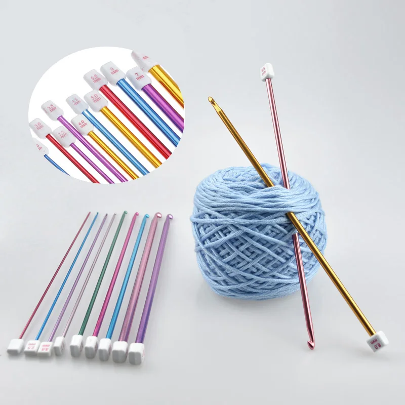 KOKNIT 11 шт. крючки для вязания крючком швейные иглы ручные набор разноцветных 2 0 8 мм
