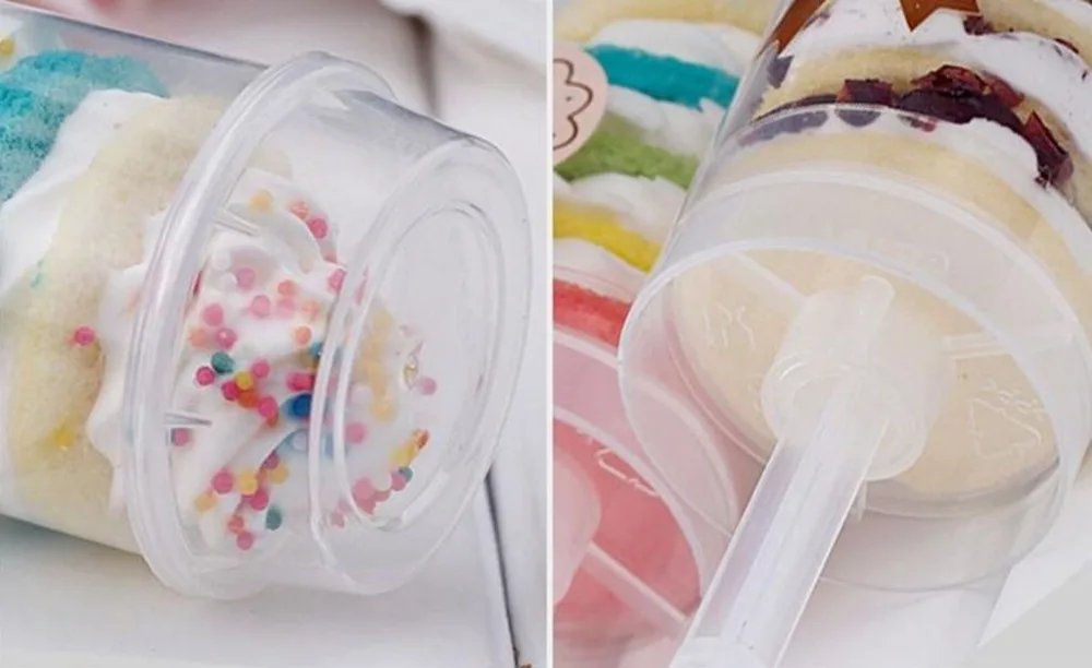 New 30pcs Plastic Push Pop Containers Lids Cake Shooters Up Free Ship | Дом и сад