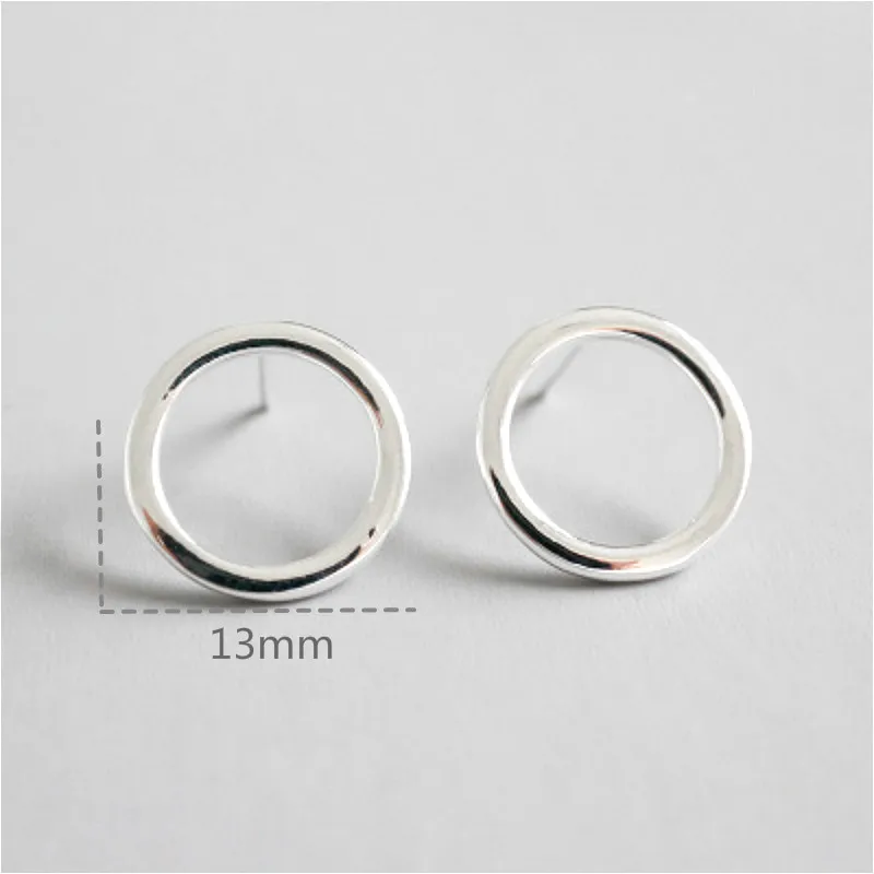 Серьги Flyleaf из стерлингового серебра 925 пробы для женщин полые круглые