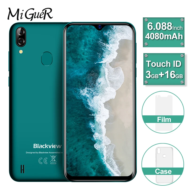 Blackview A60 Pro смартфон с четырёхъядерным процессором MTK6761 Android 9 0 4080 мАч 3 ГБ + 16