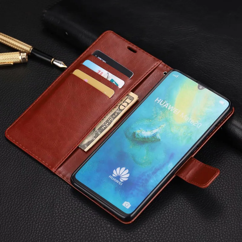 Кожаный чехол бумажник для Huawei Mate 20 lite Nova 3i 3 книжка P20 P10 Honor 10 9 8 8X 7X 7C 7A P