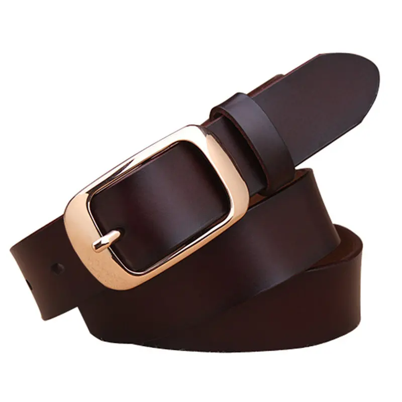 Фото COWATHER Luxury cow genuine leather belt for women 2016 new arriving fashion design thin women belts top sell free shipping №2
