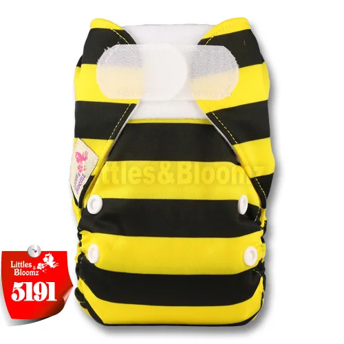 [Littles&Bloomz] многоразовые Многоразовые моющиеся тканевые подгузники для новорожденных одного размера, подгузники из натуральной ткани - Цвет: 5191