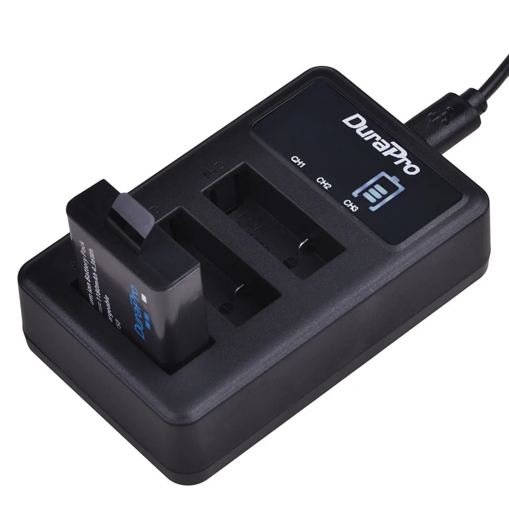 4 шт. SJ4000 PG1050 Li-Ion Батарея+ светодиодный 3 Слоты USB Зарядное устройство для спортивной экшн-камеры SJCAM SJ4000, M10, SJ5000 Экшн-камера Eken H9 H9R GIT PG900 A80 экшн Камера