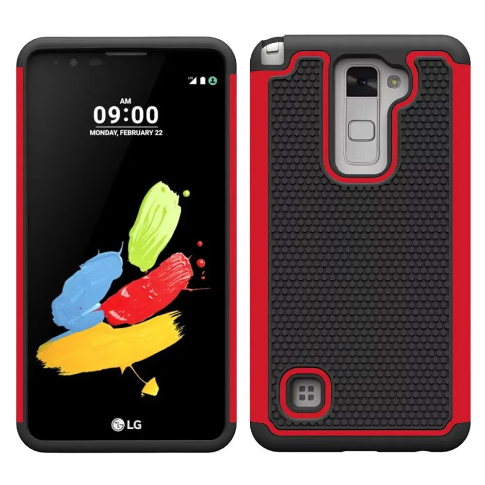 Противоударный тонкий Гибридный двухслойный защитный чехол для LG Stylus 2 / G Stylo (LS775)