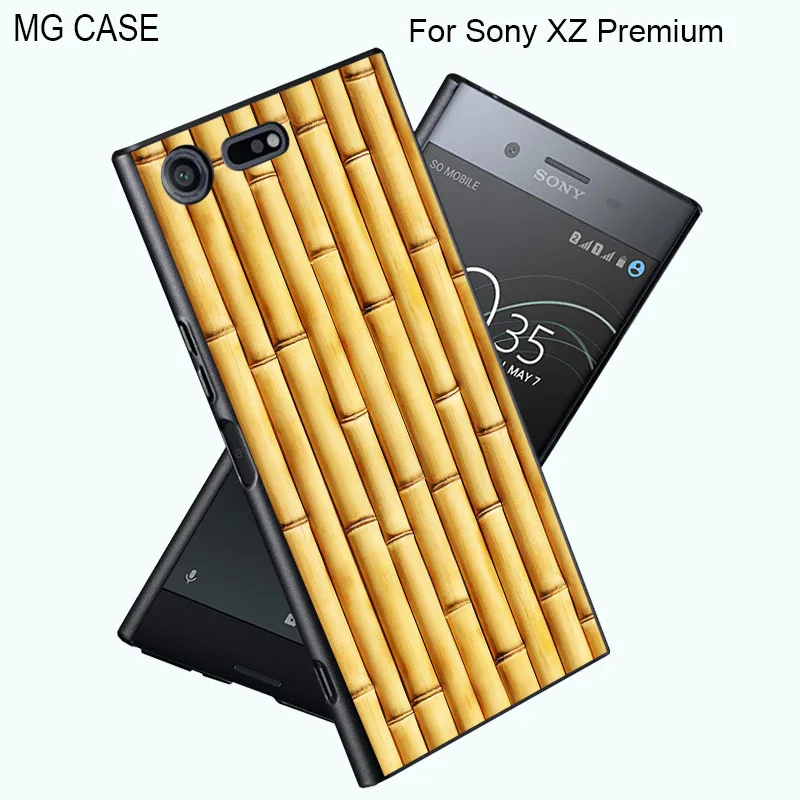 Милые деревянные зерна дерево лаковой чехол для sony XZ Премиум Xperia XA1 X XA Bamboo