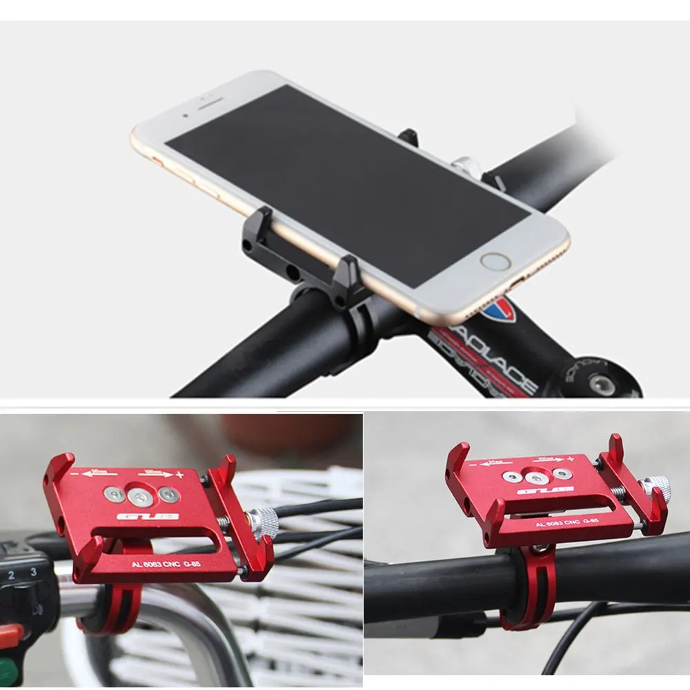 aluminum alloy bicycle motorcycle phone holder bike handlebar cradle for iphone x xs xr 8 7 6 cell phone mount for samsung s9 s8 free global shipping