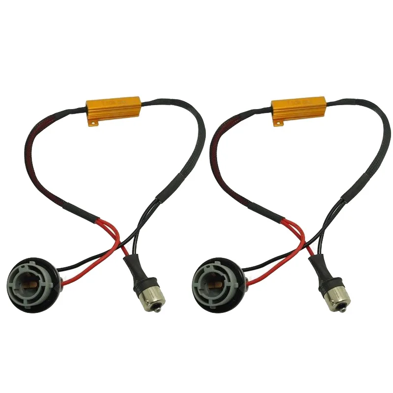 2 X BA15S/P21W 1156 светодиодный лампочка OBC предупреждающий декодер компенсатора нагрузки CANBUS резисторы