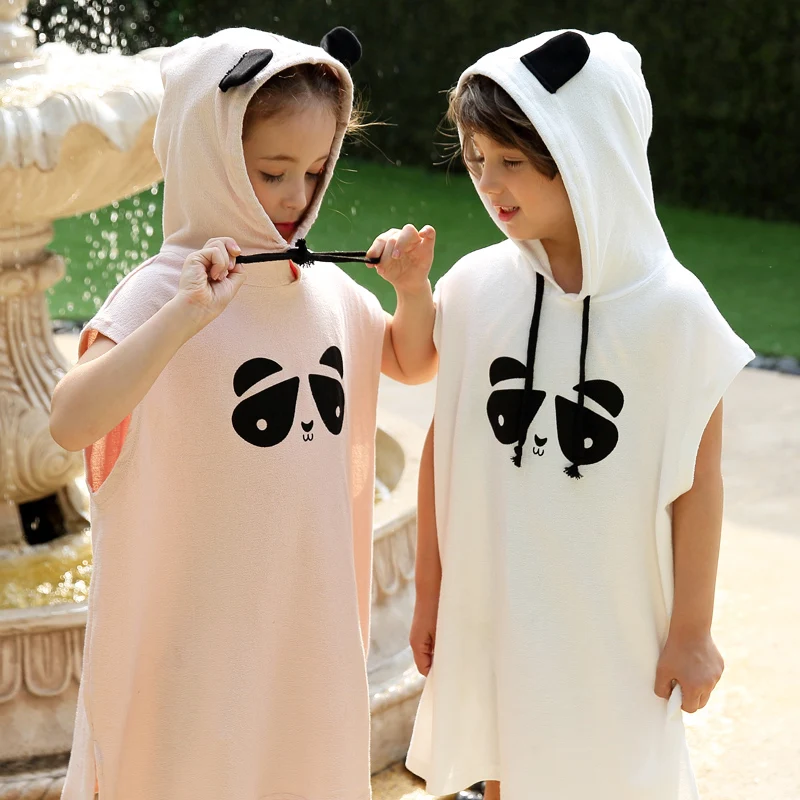 Детская пляжная рубашка с капюшоном и принтом панды на Возраст 3 10 лет|swim shirt uv|shirt