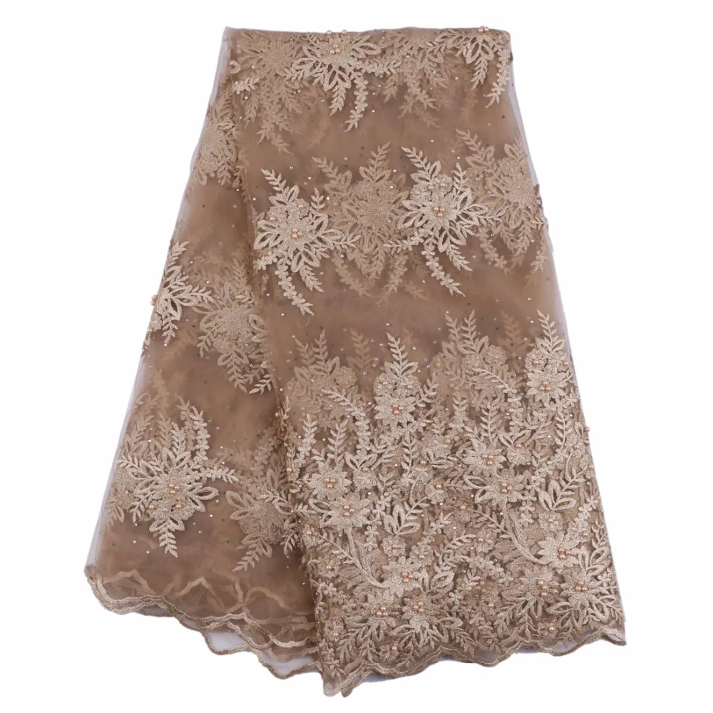 Yn119 Мода 2017 г. Африканский французский Тюль Кружево Ткань Вышивка чистая для