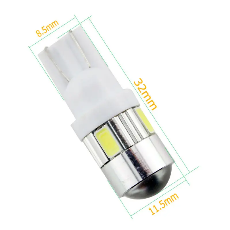 Стайлинг автомобиля! 300X T10 194 168 W5W 5730 6 SMD светодиодный с объективом светильник