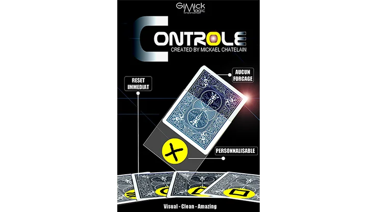 

CONTROLE (Gimmick and Online Instructions) by Mickael Chatelain / close-up street card magic tricks wholesale