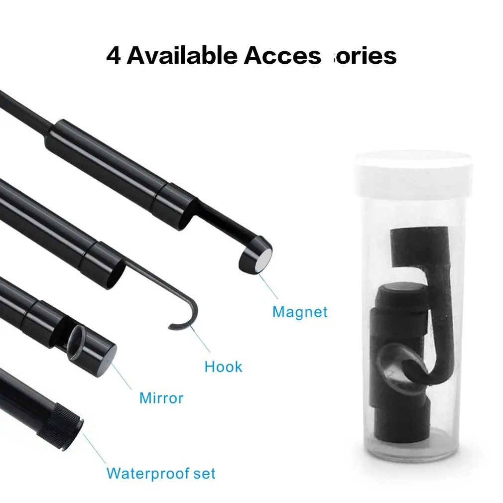 8 мм эндоскоп со змеиным прицелом водонепроницаемый для осмотра HD камера Boroscope