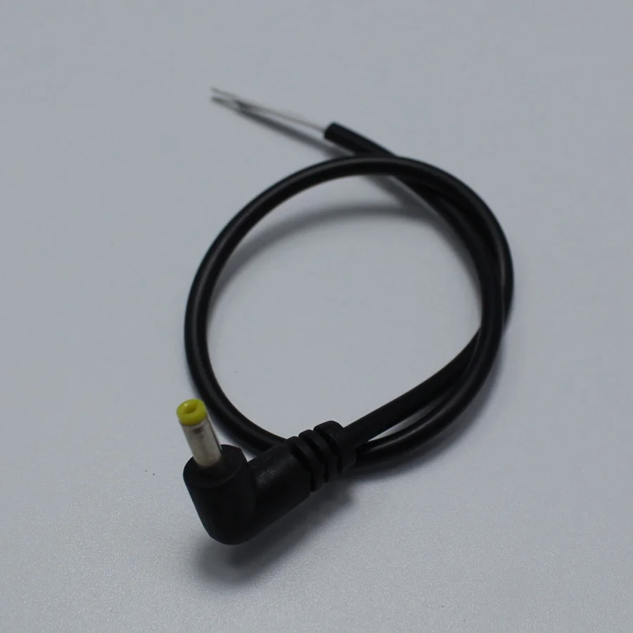 1pcs 4.0*1.7mm 90 Degrees DC Power Plug with 30cm Cable Black Charging Connector 4.0x1.7mm Plugs for Digital Audio | Обустройство