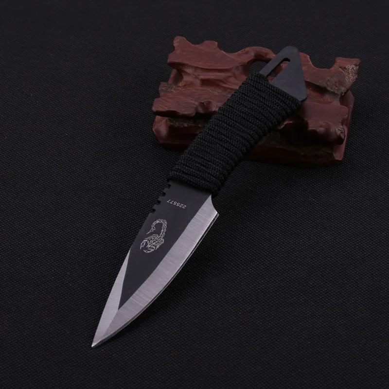 CS Cold стальной карманный нож Тактический с фиксированным лезвием для выживания на открытом воздухе охотничьи походные ножи из нержавеющей стали спасательные инструменты с оболочкой