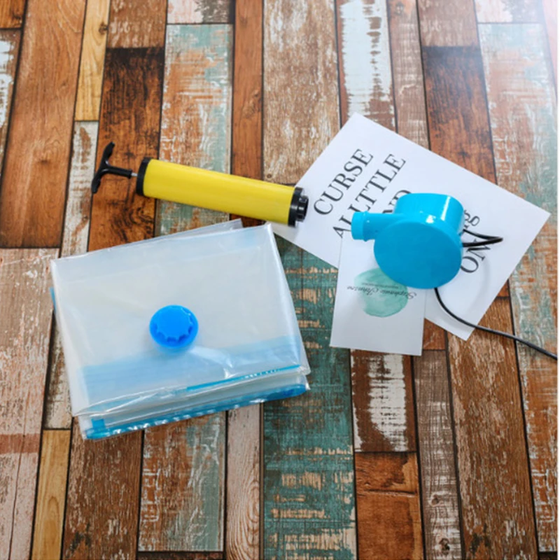 Домашние вакуумные компрессионные пакеты для хранения с клапаном прозрачные