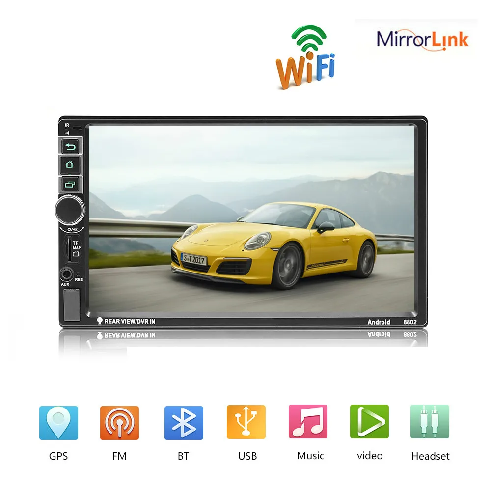 2din автомобильный радиоприемник Android gps Bluetooth Авто Стерео Мультимедиа MP5 плеер