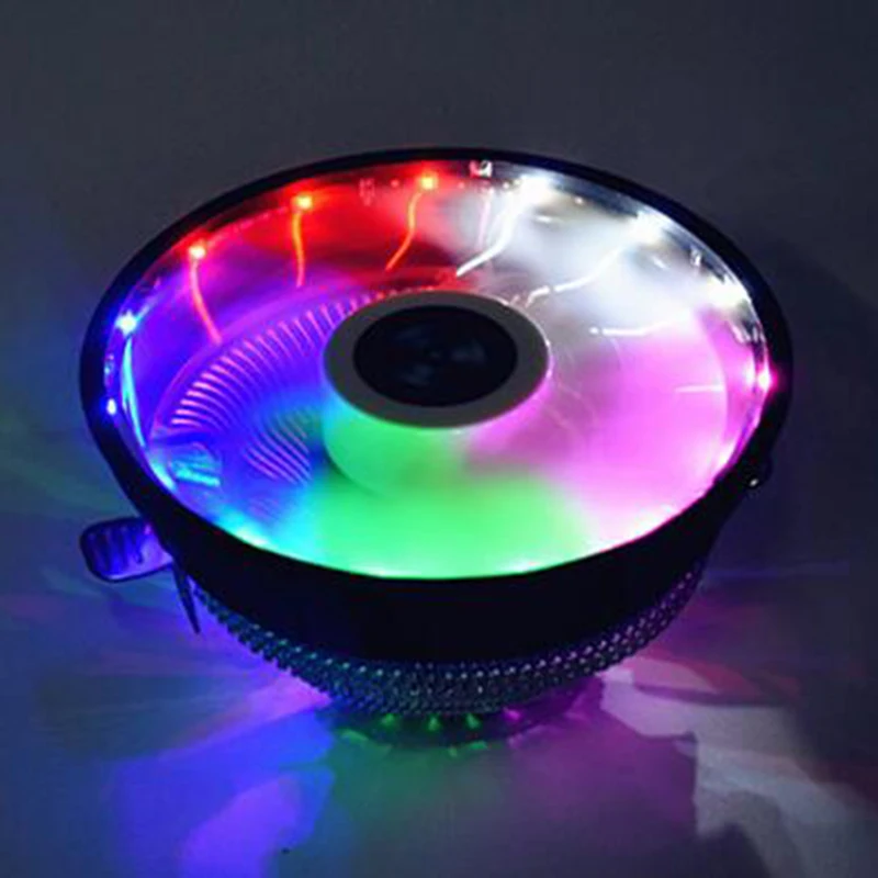 Вентилятор светодиодный нового компьютера двусторонний источник питания для