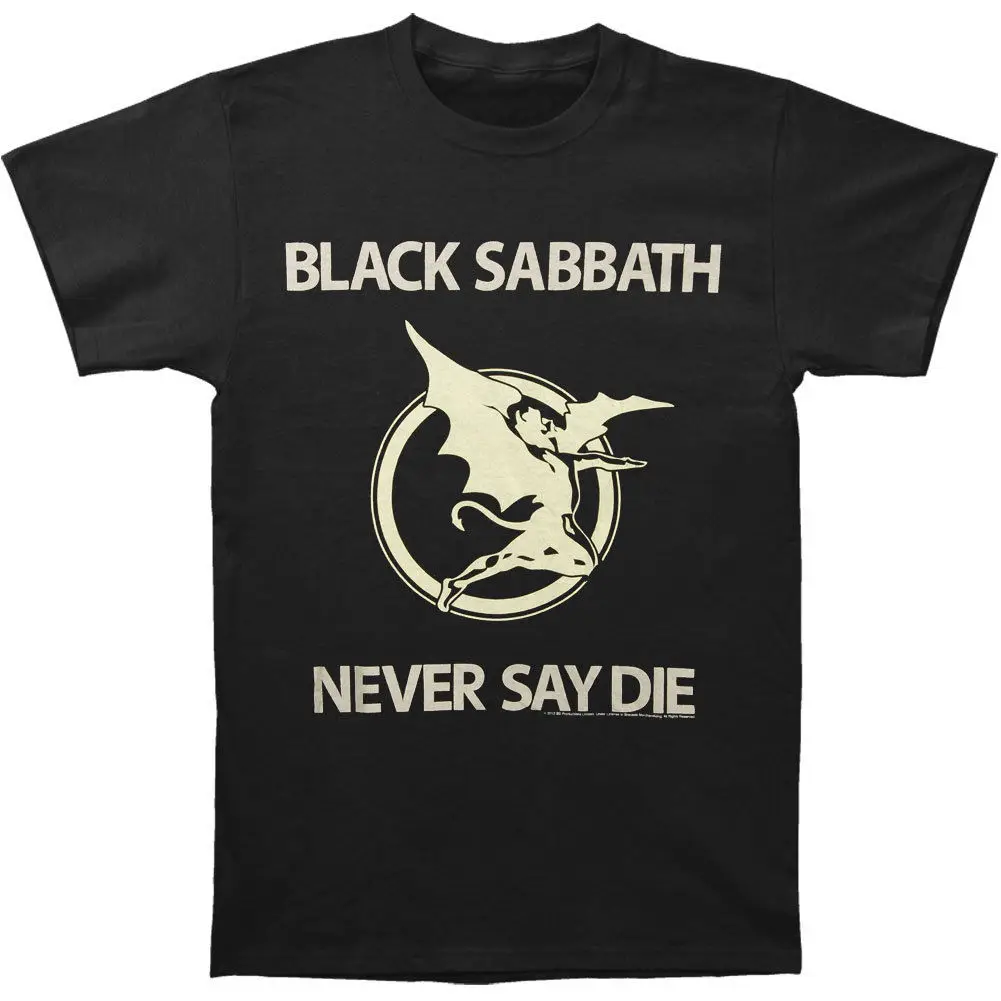 Black Sabbath Для мужчин никогда не говори Die Футболка белая Rockabilia|Мужские футболки| |