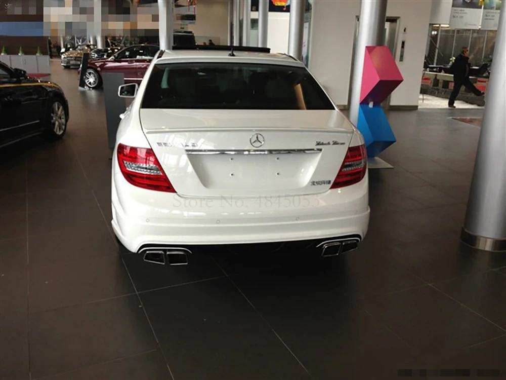 AITWATT для Benz W204 C180 C200 C260 C280 C300 C74 черный Спойлер ABS Материал заднее крыло автомобиля