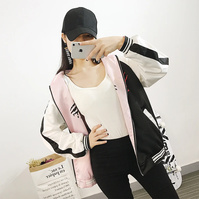 Куртки Для женщин спереди сзади одежда куртка Повседневная Верхняя Курточка