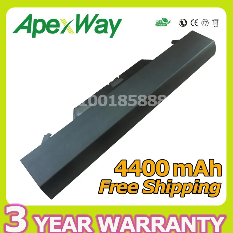 Apexway Новый 10 8 V 4400mAh 6cell Аккумулятор для ноутбука HP ProBook 4510S 4710S 4515S 572032 001 HSTNN OB88 XB88