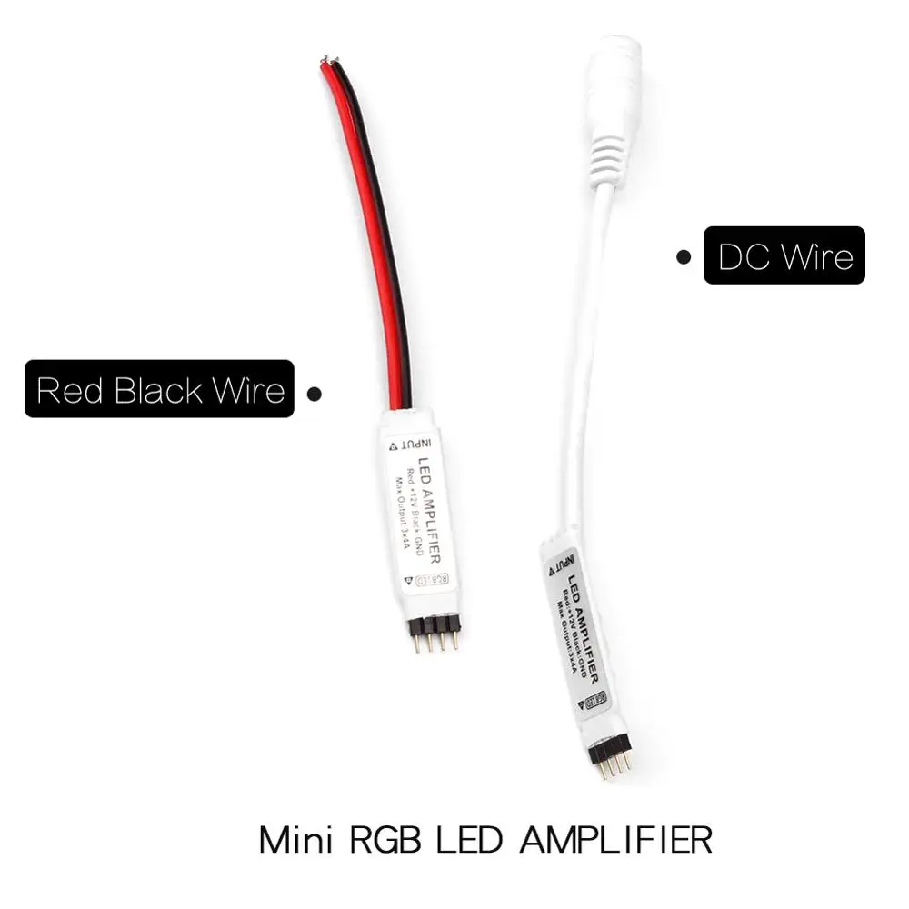 RGB Светодиодная лента усилитель DC12V 4A полоса повторитель мощности пульт