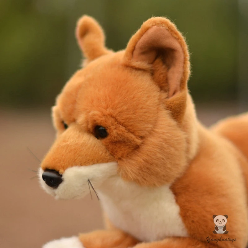 Милая мягкая игрушка с животными подарок для девочек кукла firefox Реалистичная