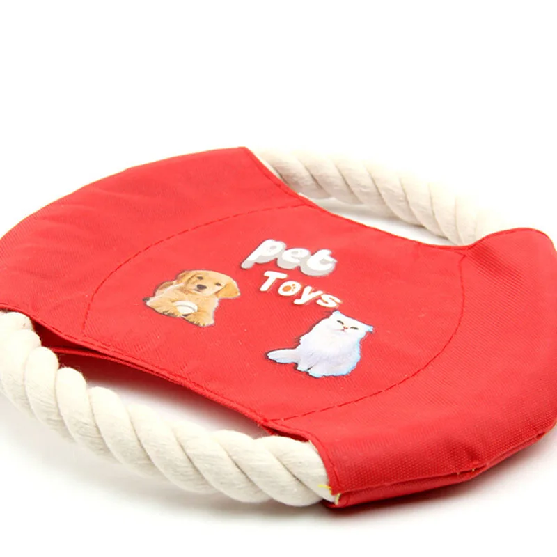 (10 шт./лот) Устойчивость к укусам хлопчатобумажная веревка летающие диски для