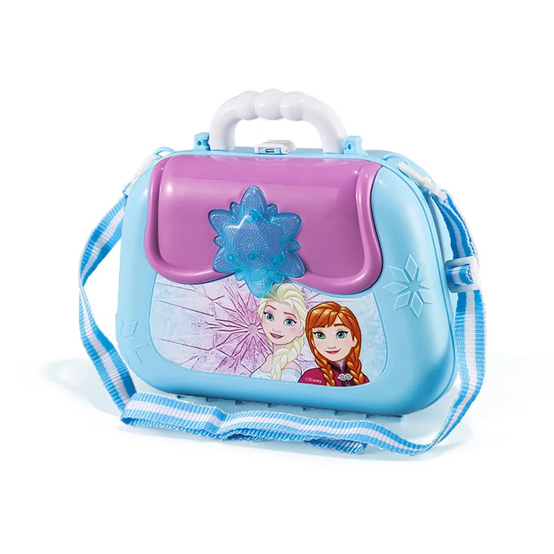 Disney игрушечный макияж замороженных макияж рюкзак туалетный столик Эльзы косметичка игровой домик для девочек игрушечный макияж Новогодний подарок