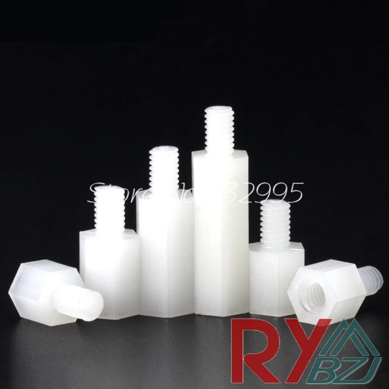 Нейлоновая противостоящая прокладка для мужчин и женщин белого цвета M2 * L + 6 M2.5 M3