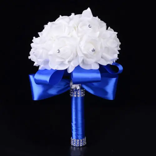 Для свадебного букета со стразами жемчужные блестки Свадебная Роза для подружки