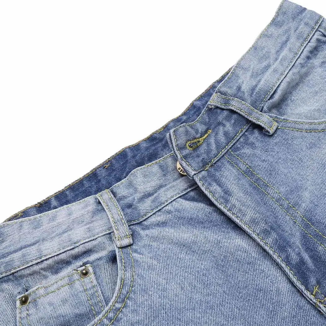 Тонкая талия Distressed Mid ботильоны Длина джинсы | Женская одежда