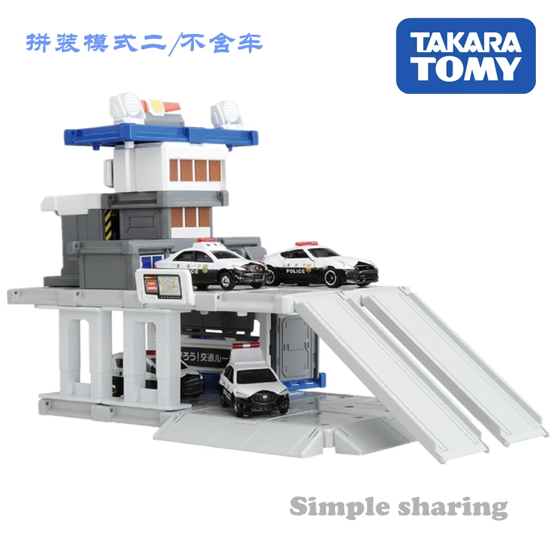 Takara Tomy Tomica Town, центральный Полицейский отдел, строительный блок, литые под давлением миниатюрные детские игрушки, модель, набор, горячая Распродажа, детские куклы