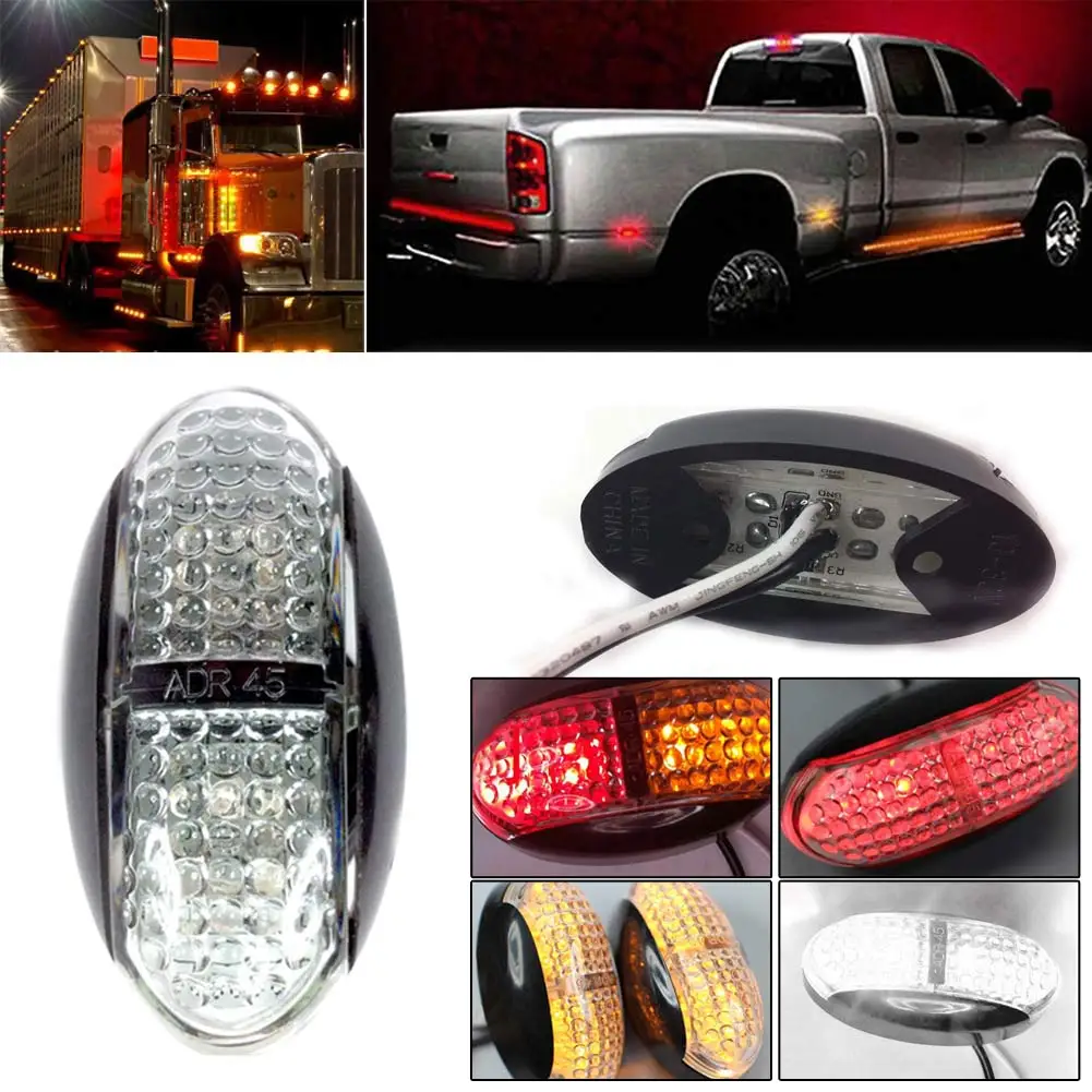 Новый стиль водонепроницаемый 10 шт. боковые габаритные огни задние 4 светодиода