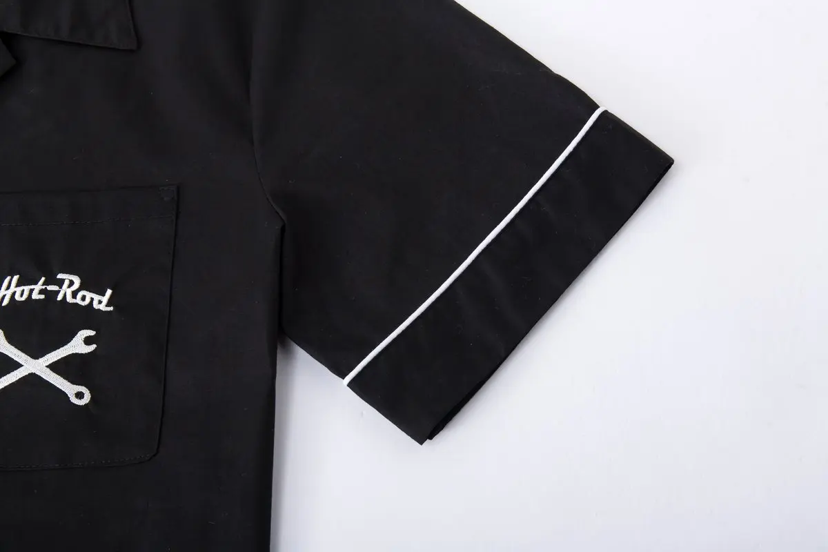 Новый дизайн Топ брендовая хлопковая рубашка рокабилли в стиле &quotхип-хоп&quot