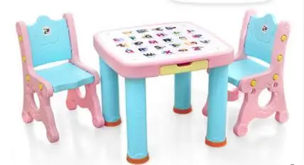 

Baby child desk chairs and tables suits. Plastic learning table. A chair