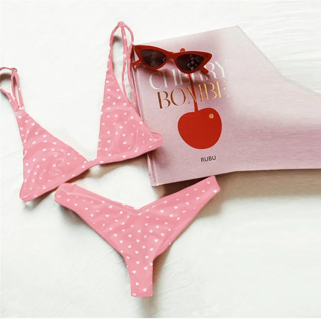 Желтый бархатный купальник женский бикини 2017 хит бандаж Бразильский набор