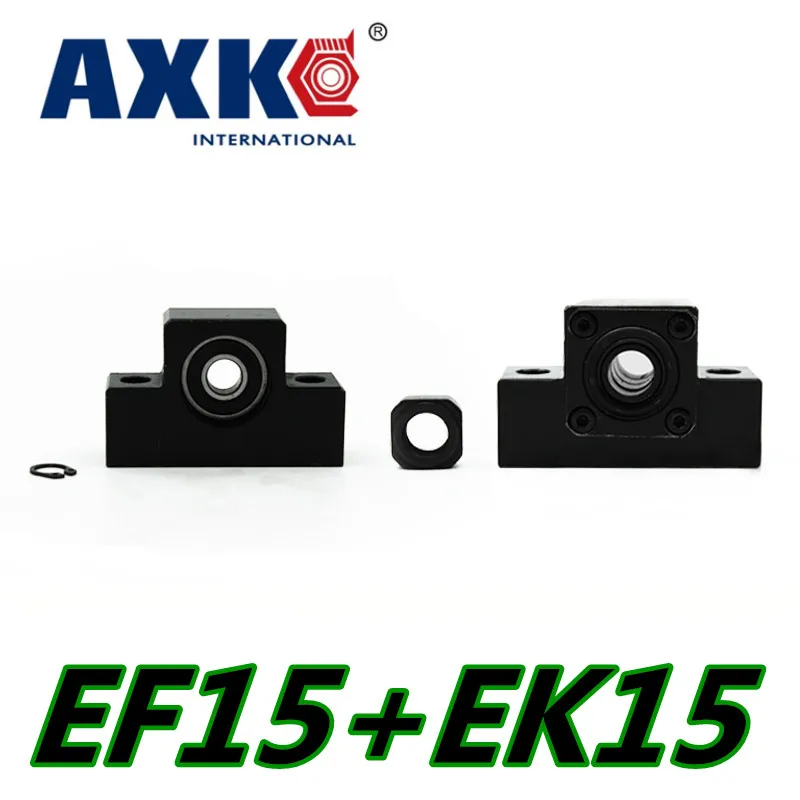 Линейный рельс AXK Ek/ef15 конец Поддержка блок для Sfu2004 Sfu2005 Sfs2010 шарикового винта 1 шт.