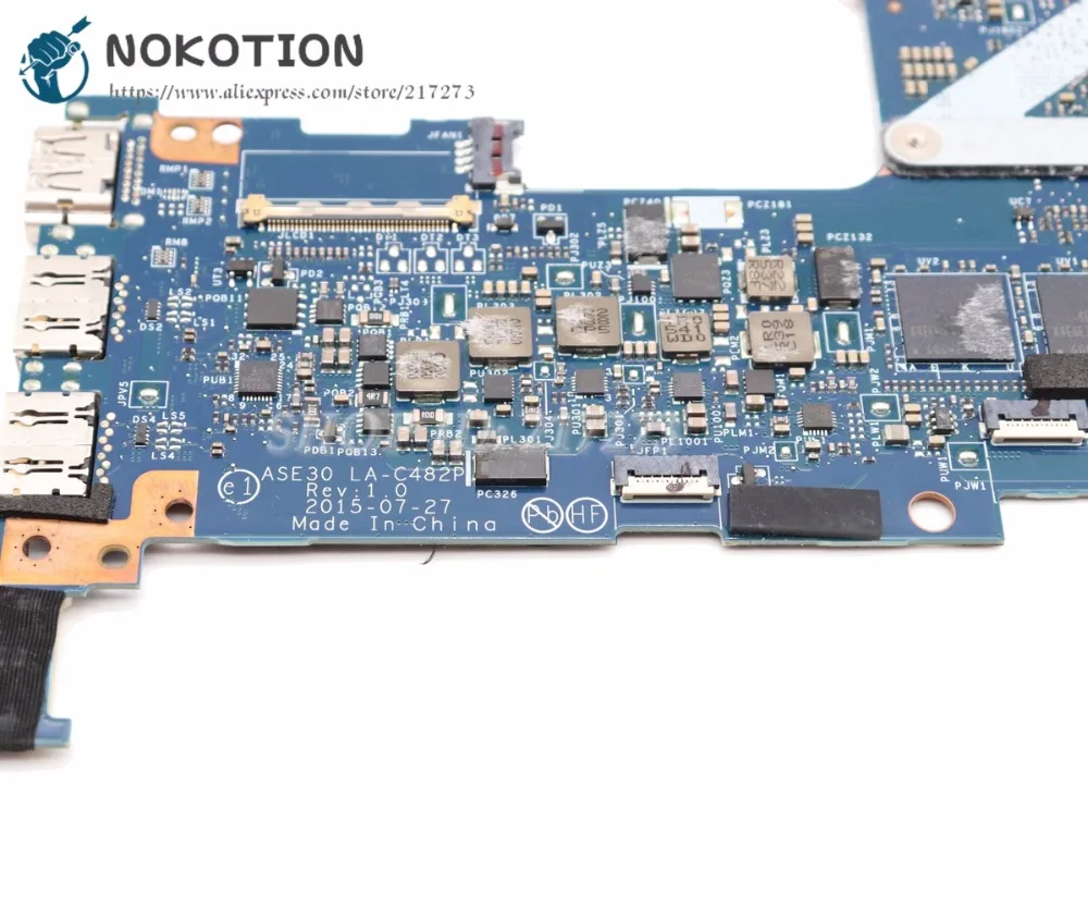 NOKOTION для HP ENVY 13 D D023TU D024TU материнская плата ноутбука 829313 001 ASE30 LA C482P SR2EY I5 6200U 3