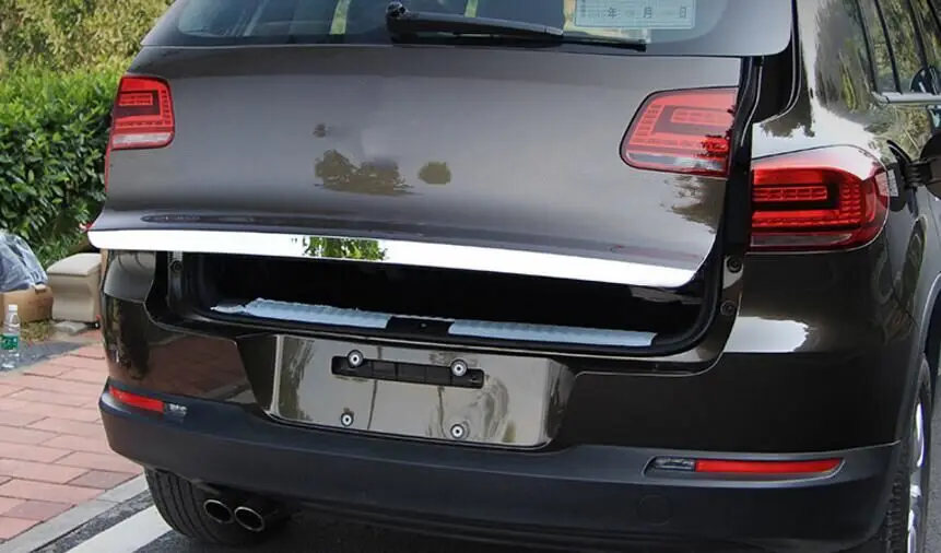 Хромированная накладка на крышку багажника из нержавеющей стали для Volkswagen Tiguan 2010
