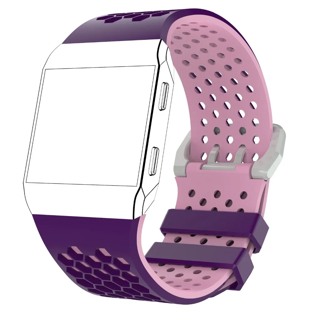 Проветрить силиконовые спортивные часы ремешок для Fitbit Blaze Смарт фитнес