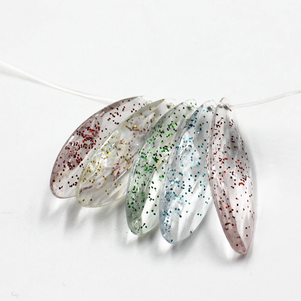 НОВЫЙ 38 мм ромбика блесток акриловые подвеской капелькой из браслет бусин сделай