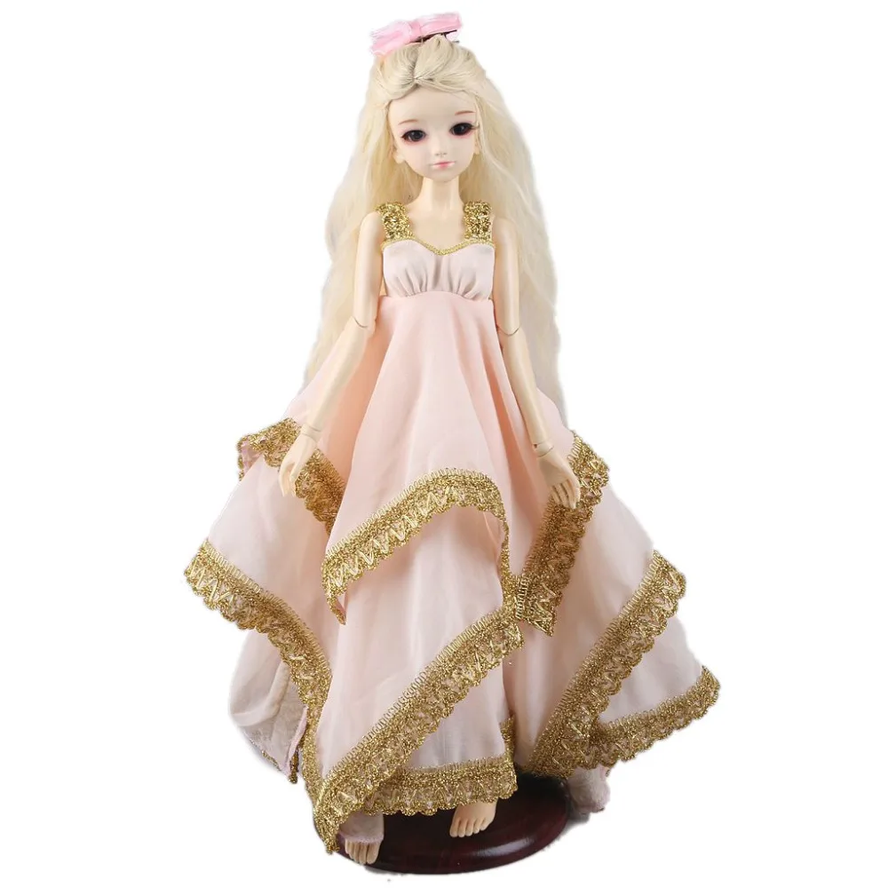[Wamami] 400 # розовое длинное платье с блестками для 1/4 MSD DOD AOD DZ BJD Doll fie|Куклы| |