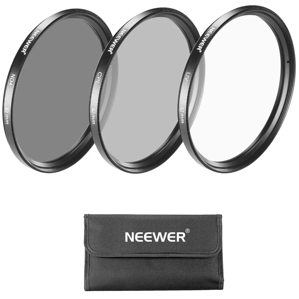 Neewer 62 мм набор фильтров для объектива: UV + CPL ND4 фильтр мешочек салфетка очистки Pentax