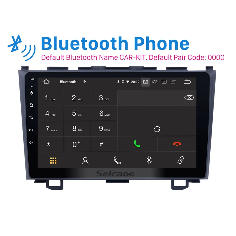 Мультимедийный плеер Seicane 9 дюймов 1DIN Android 10 0 для Honda CRV 2006 2007 2008 2009 -2011 с Bluetooth |