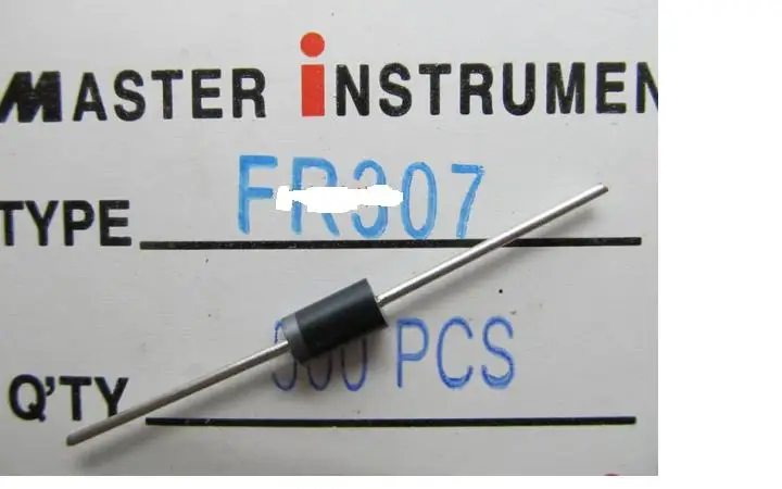 

Into the diode 3 A 1000 v FR307 fast recovery diode